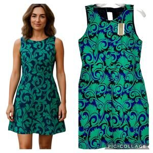 J Crew‎ Size 4 NWT Vineyard Jacquard A-Line Dress (2881)